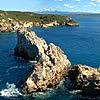 Koutsounes rocks and Sphacteria island